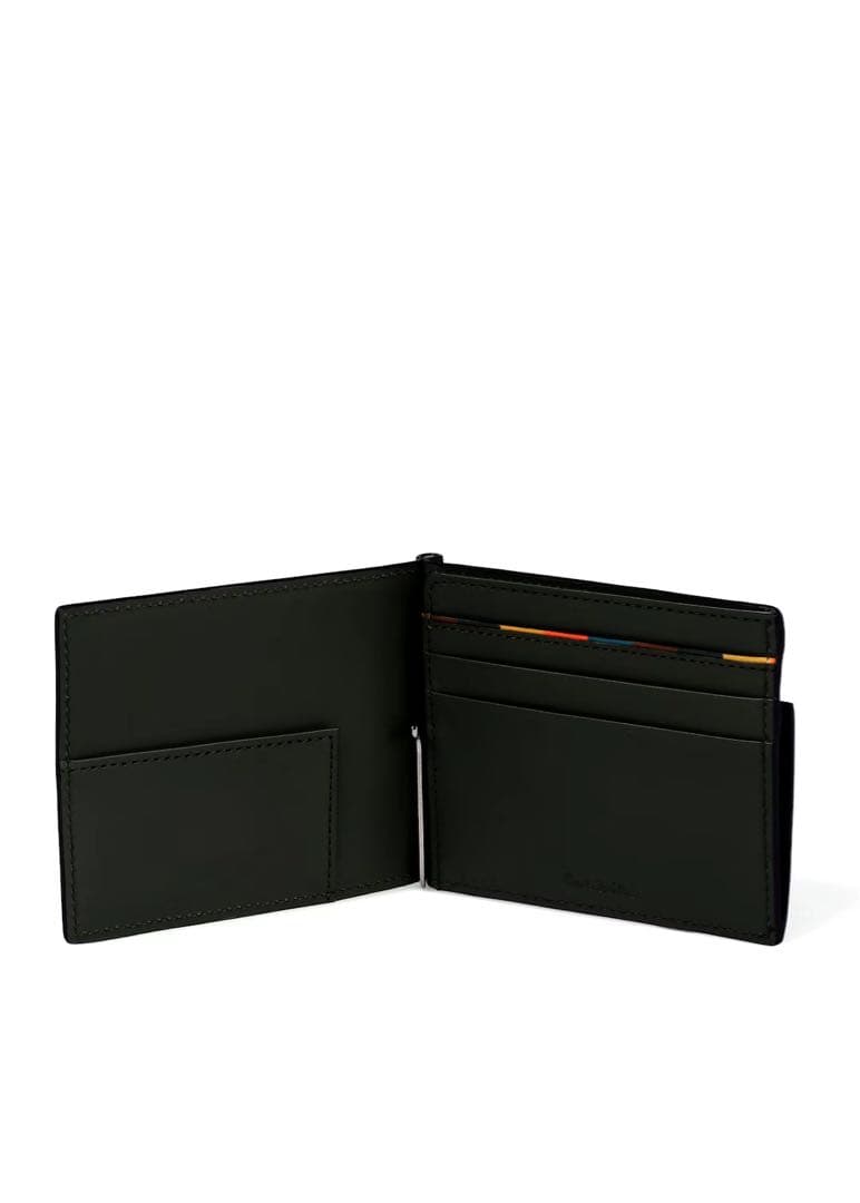 Paul Smith ブラック 二つ折り財布 ジッパー付き