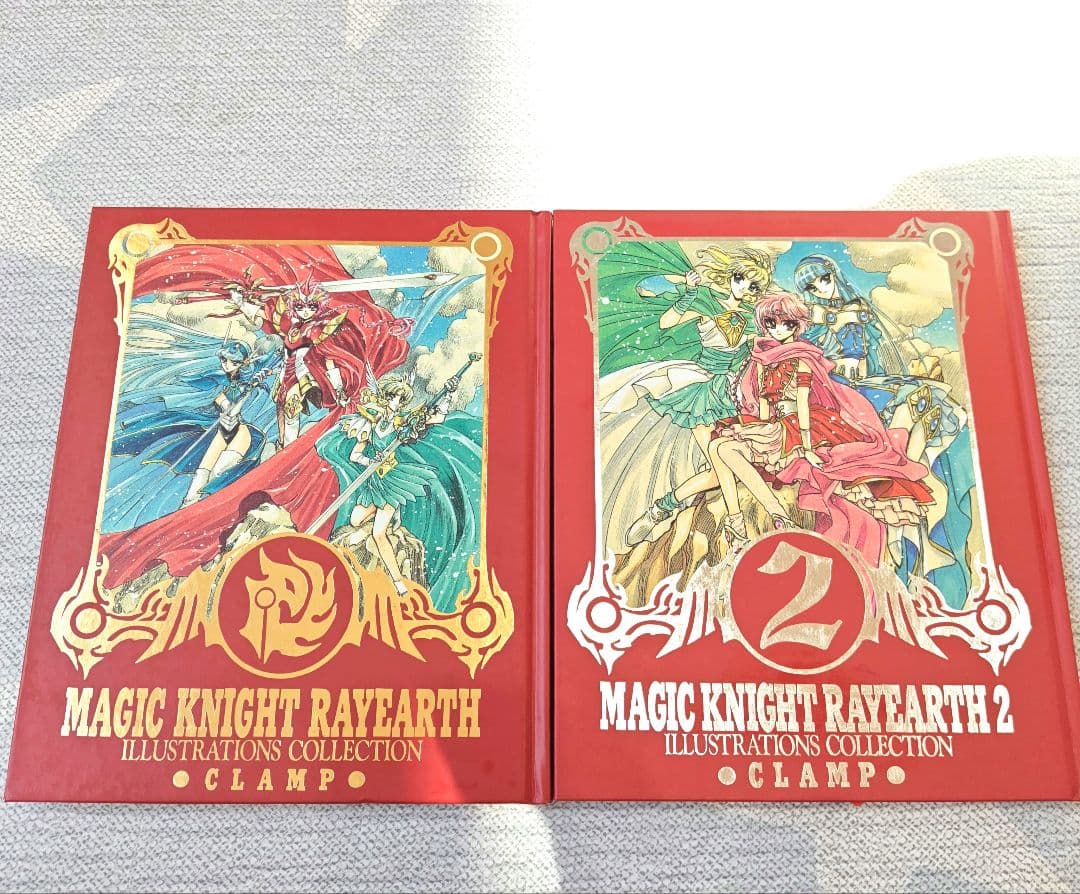 魔法騎士レイアース1 2 画集 セット　イラスト集