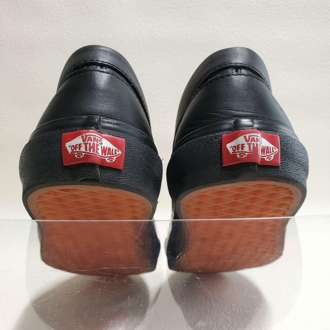 【美品】VANS ローファー レザー ブラック 26cm V196CF