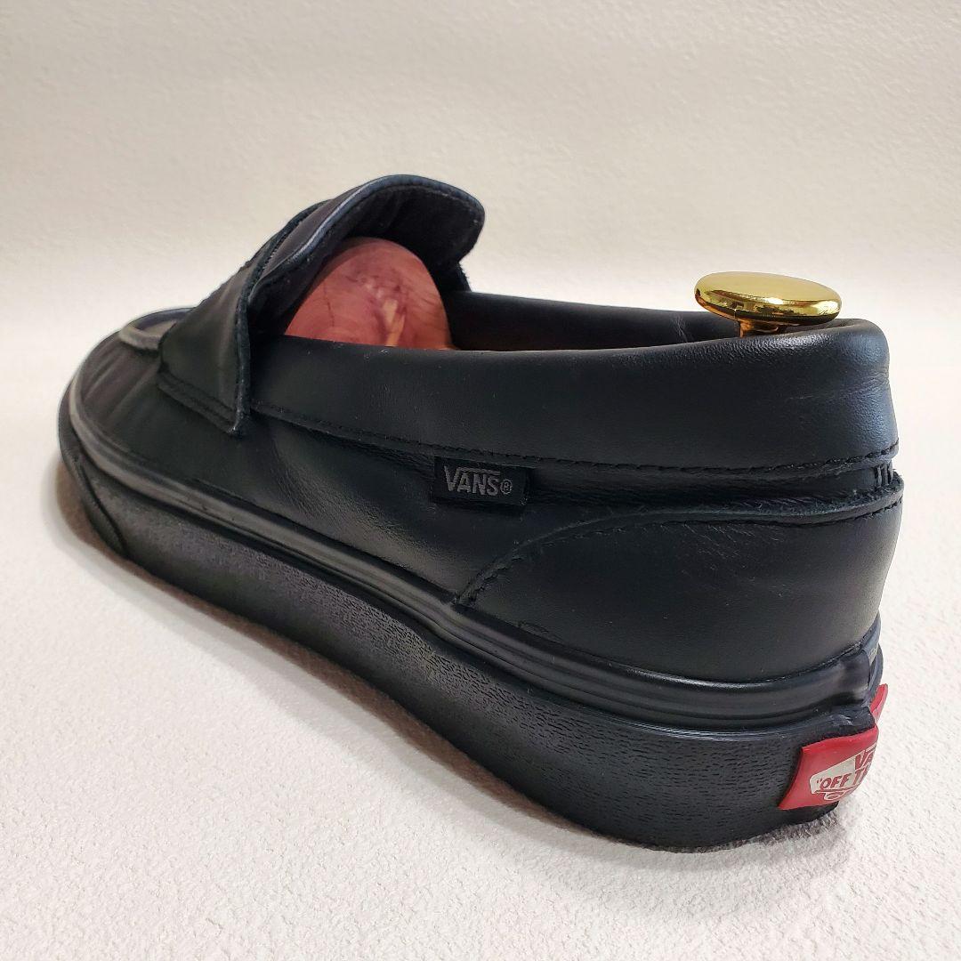 【美品】VANS ローファー レザー ブラック 26cm V196CF