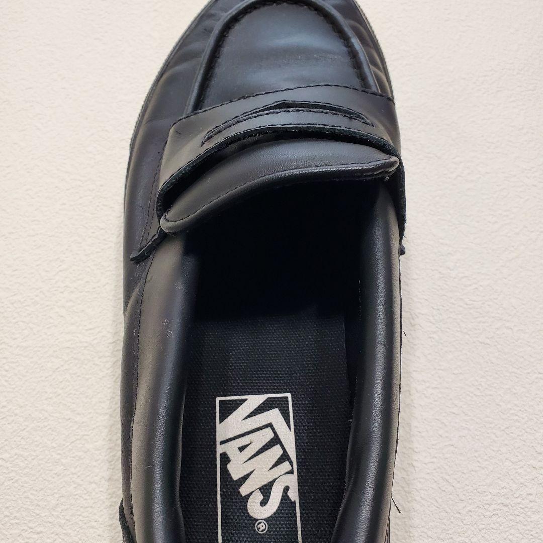 【美品】VANS ローファー レザー ブラック 26cm V196CF