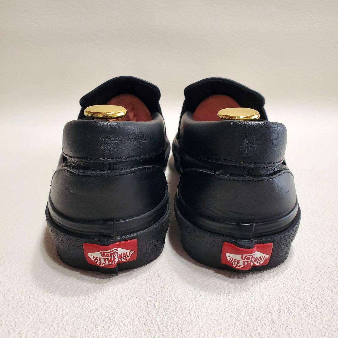 【美品】VANS ローファー レザー ブラック 26cm V196CF