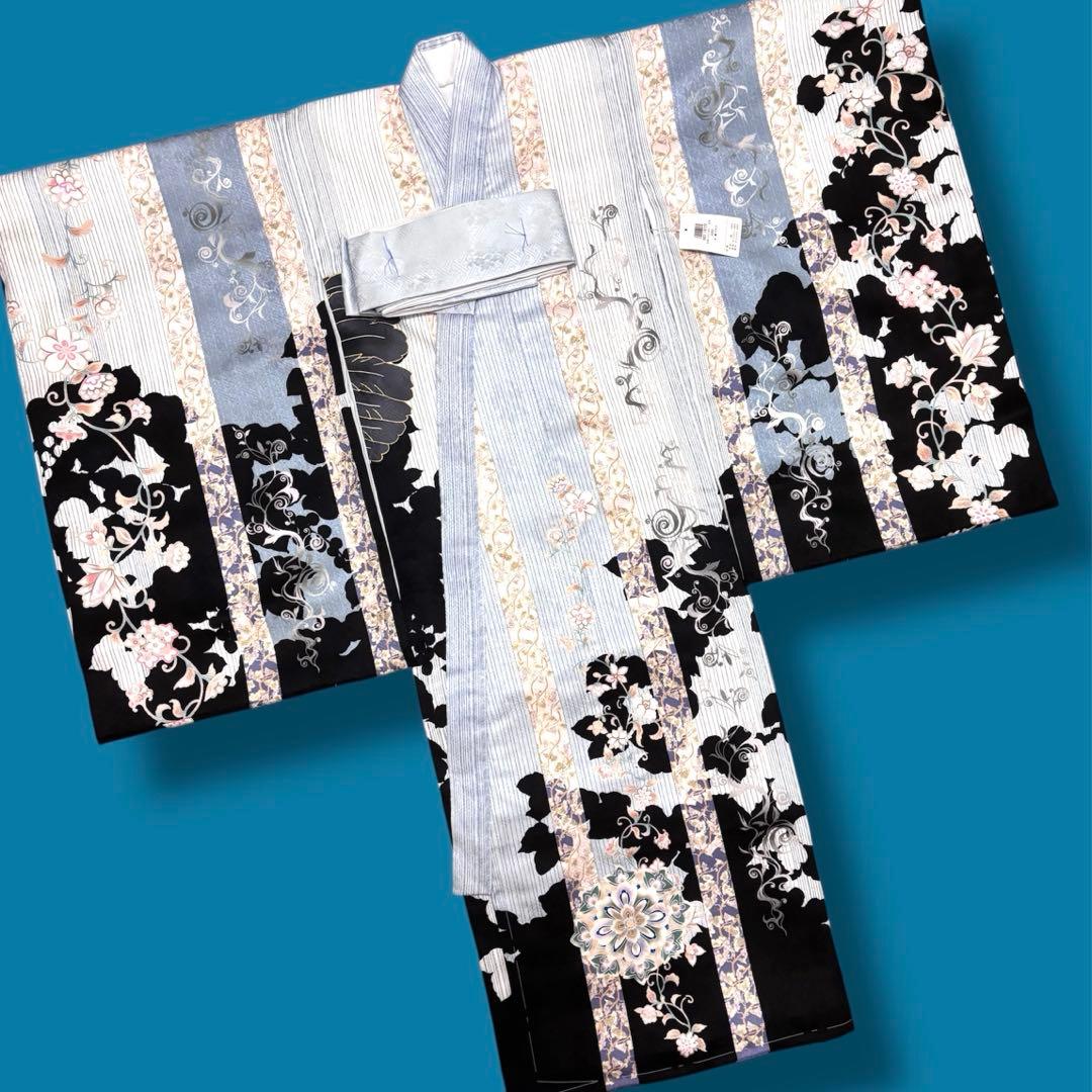 【新品/日本製】正絹 刺繍入り 高級京友禅 お宮参り 男の子 産着 襦袢付 鷹