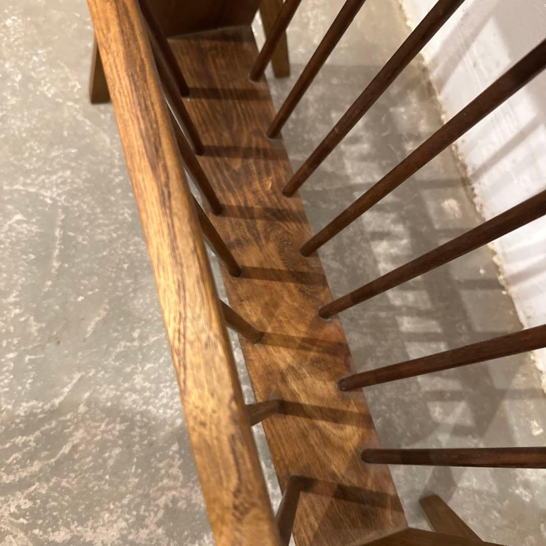 みずほヴィンテージ　木製サイドテーブル　マガジンラック付き