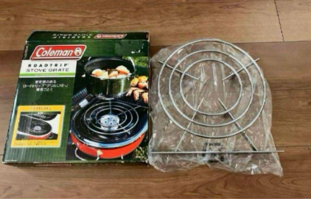 【未使用品】Coleman ロードトリップグリル 専用鉄板と専用五徳セット