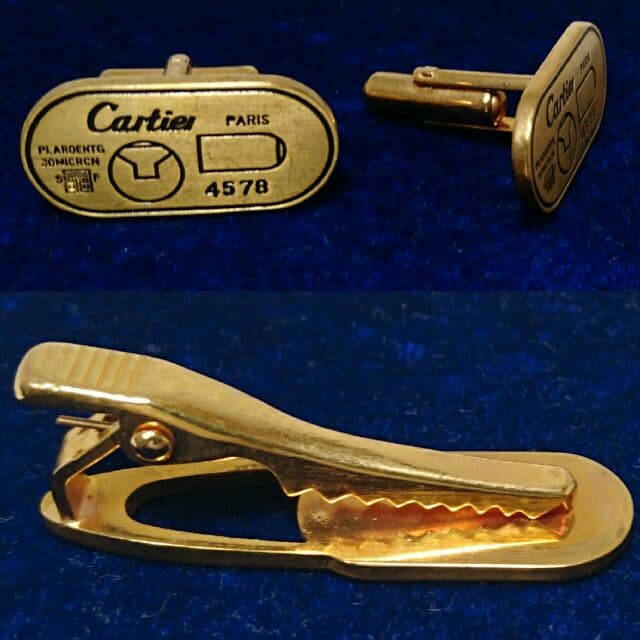 良品Cartier カルティエ ネクタイピン カフス ネックレス セット