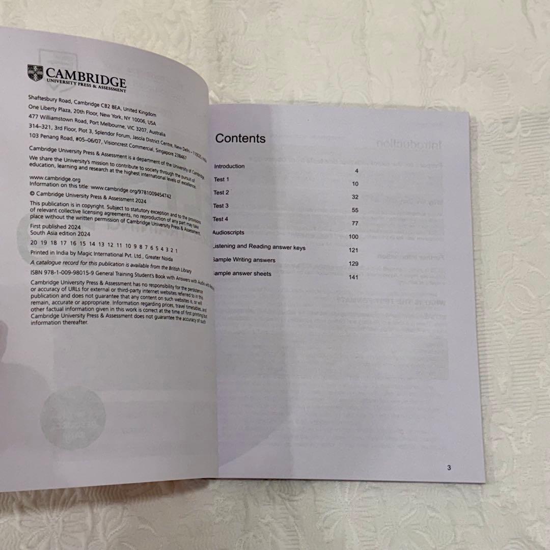 【新品未使用】IELTS General Training17&18&19&20