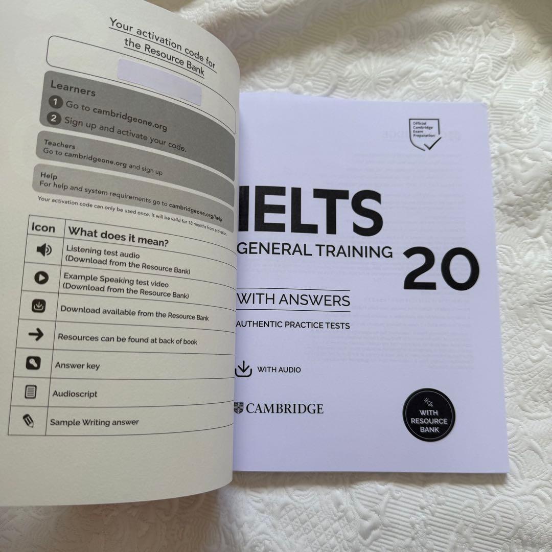 【新品未使用】IELTS General Training17&18&19&20