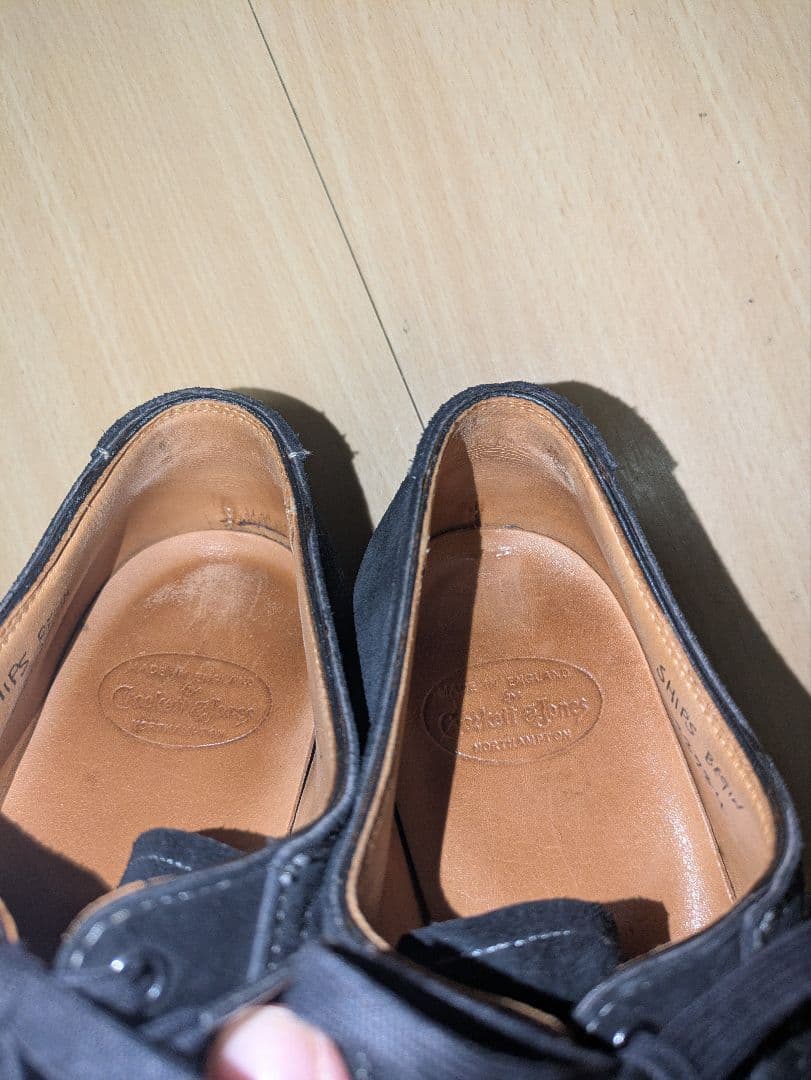 Crockett&Jones クロケットアンドジョーンズ　ブラック　スエード