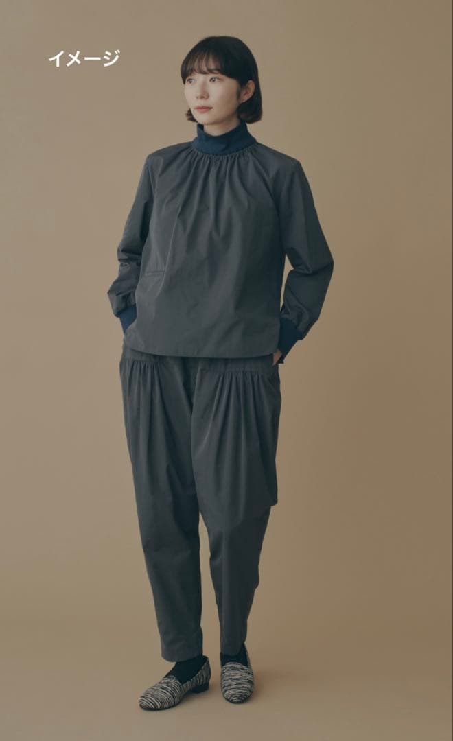 ミナペルホネン moment テーパードパンツ black 40 25-26aw