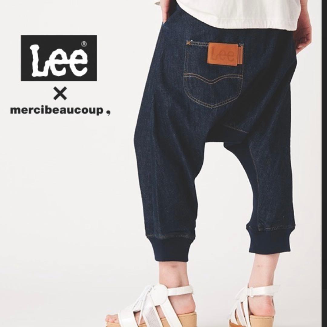 Lee メルシーボークー コラボ サルエルデニム Sサイズ　ユニセックス