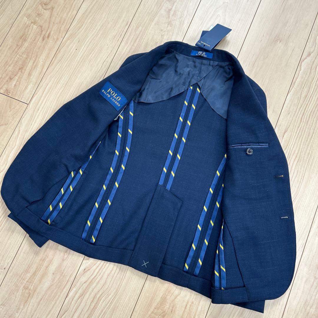 新品.未使用✨ラルフローレン　フォーマル　ブレザー　ロゴ　140 ネイビー