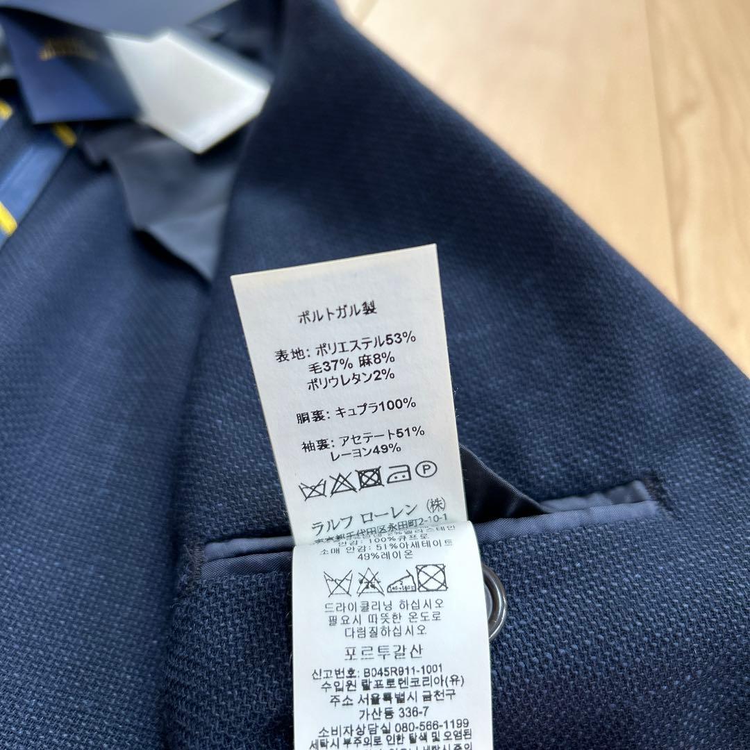 新品.未使用✨ラルフローレン　フォーマル　ブレザー　ロゴ　140 ネイビー