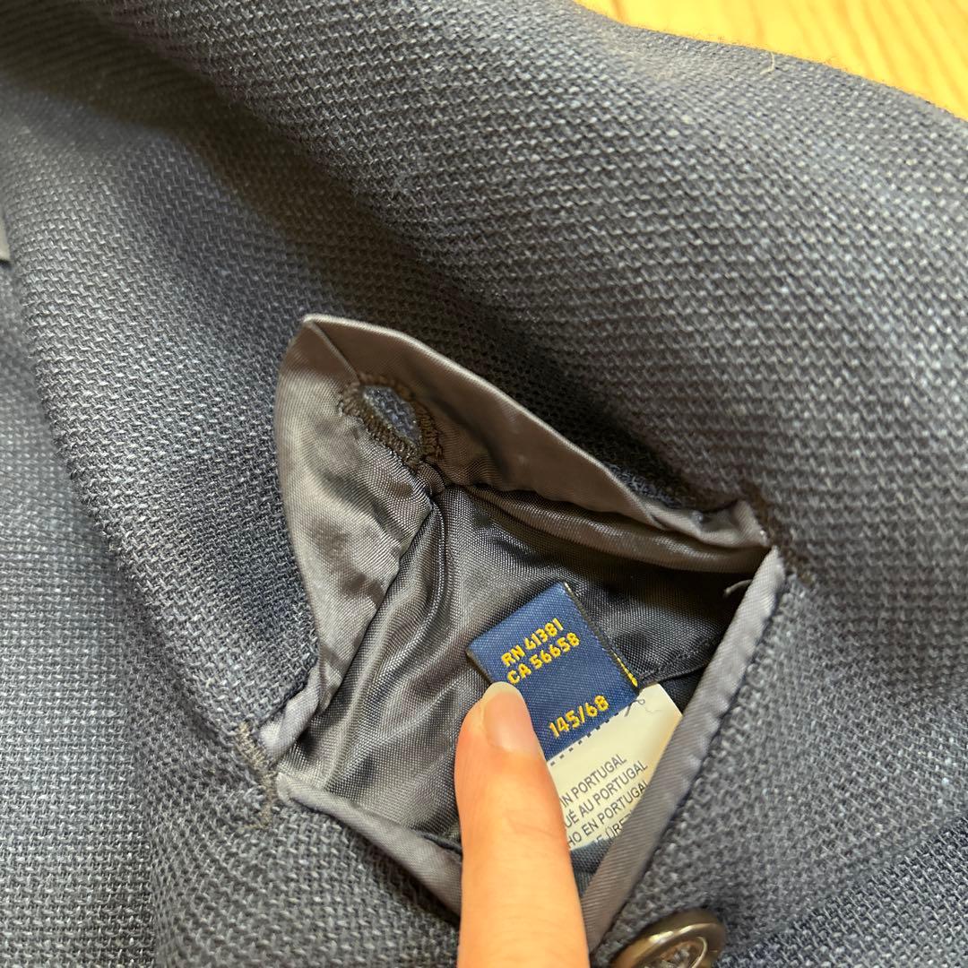 新品.未使用✨ラルフローレン　フォーマル　ブレザー　ロゴ　140 ネイビー