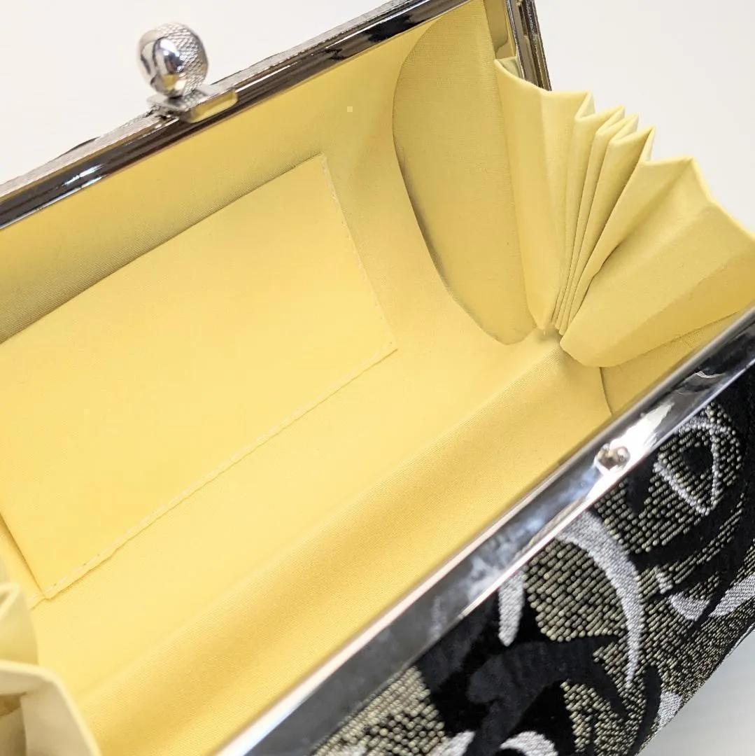 和装 草履バッグセット 帯地 モダン 黒×金 3枚芯 フリーサイズ k16-3