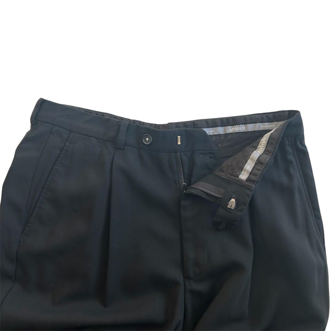 ARMANI（アルマーニ） ブラックスラックス ウール100%