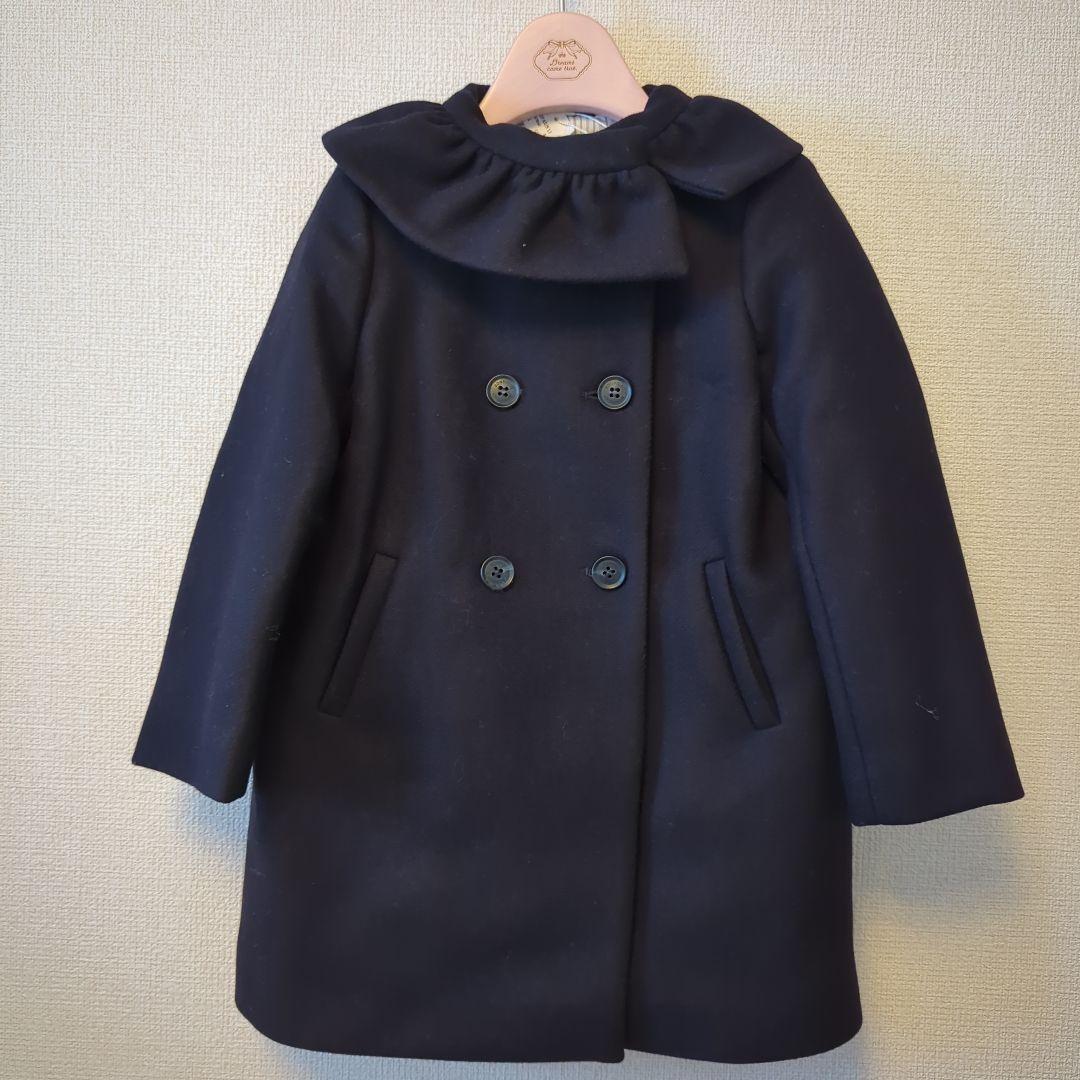 新品未使用　Bonpoint ネイビー ダブルコート 4A