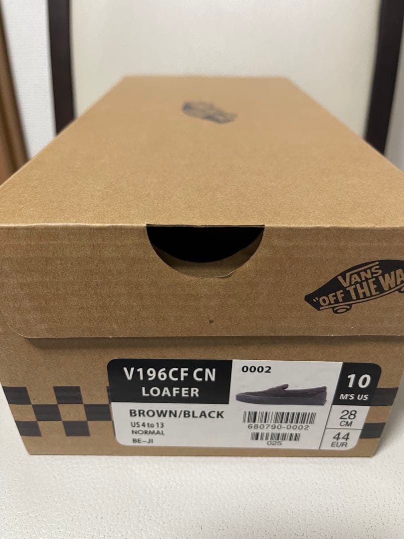 VANS バンズ ローファー V196CF CN スエード ブラウン 28