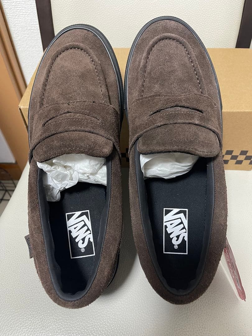 VANS バンズ ローファー V196CF CN スエード ブラウン 28