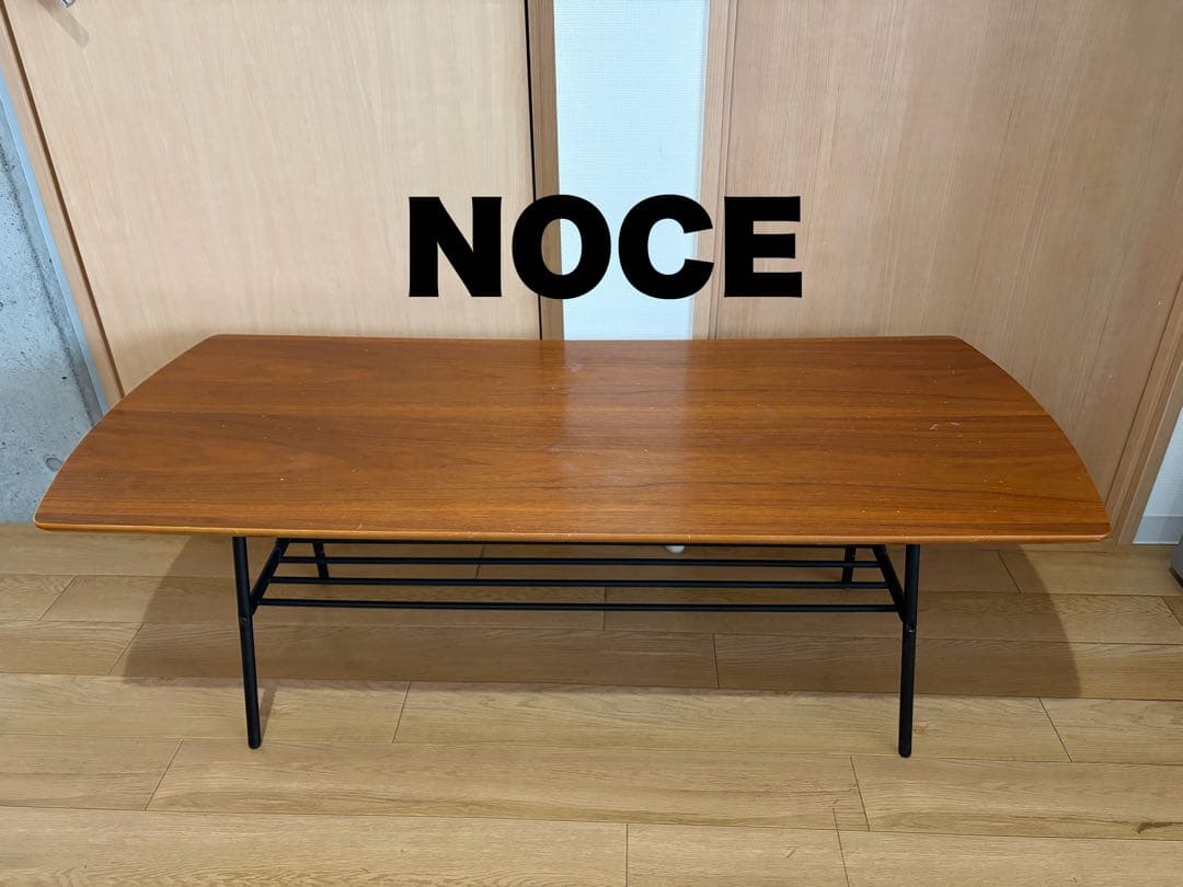 ノーチェ　ウォールナット　アイアン　ローテーブル　センターテーブル　NOCE