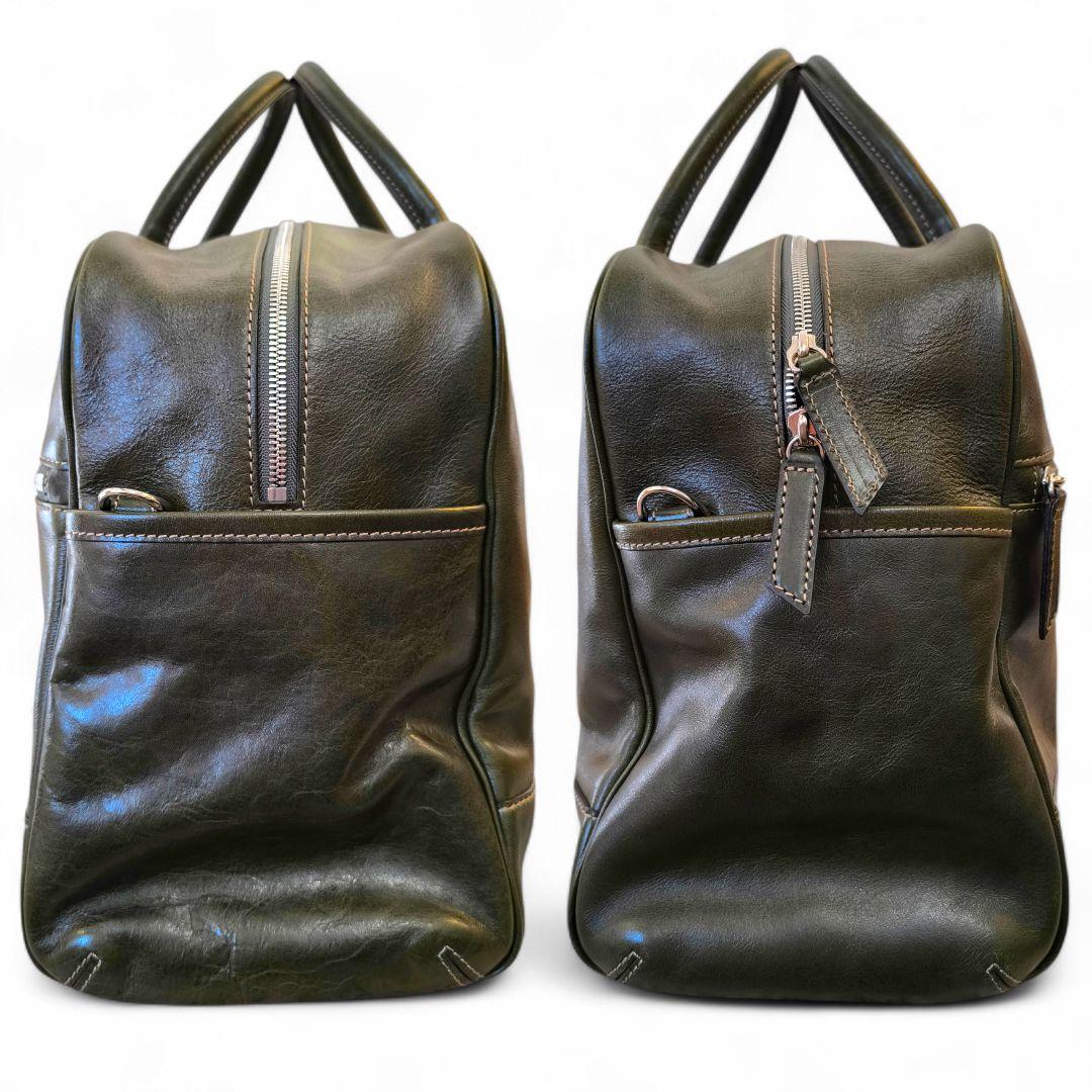 極美品✨レア✨土屋鞄 2way レザー ボストンバッグ オリーブ