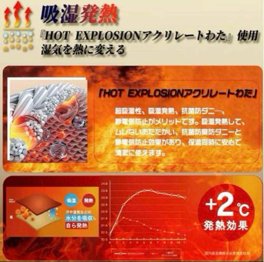 冬用 掛け布団 ダブル フランネル 四層構造 抗菌防臭あったかい2個セット