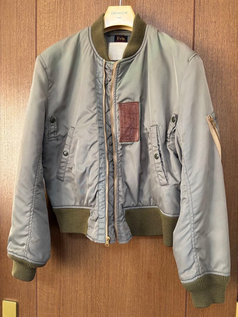 p*a様 SALE90sEvisエヴィスB-15DフライトJKオリーブグリーン4