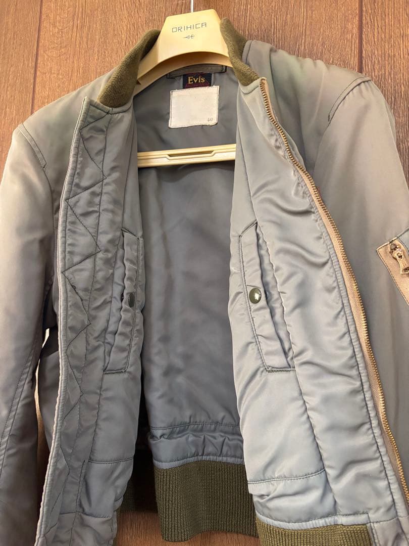 p*a様 SALE90sEvisエヴィスB-15DフライトJKオリーブグリーン4