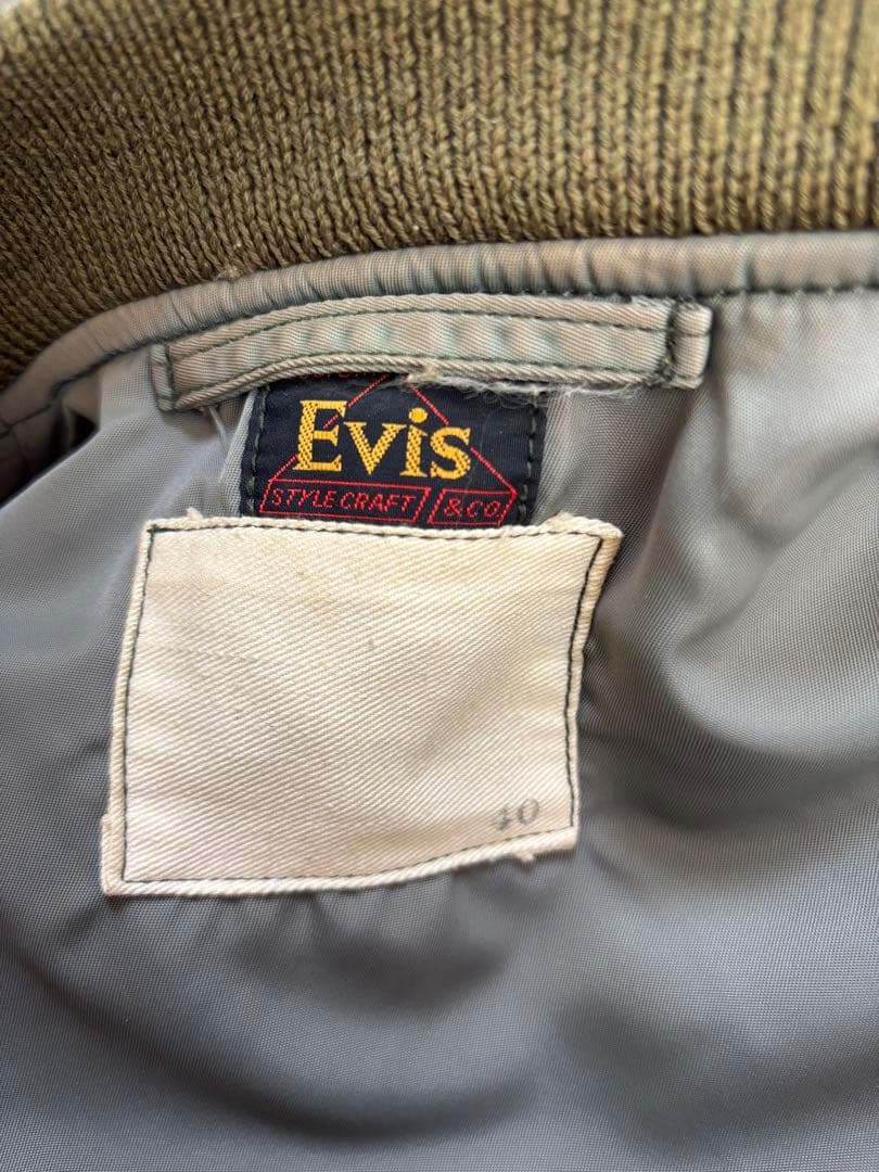 p*a様 SALE90sEvisエヴィスB-15DフライトJKオリーブグリーン4