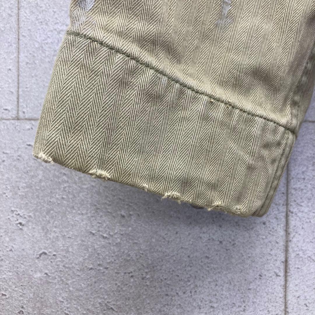 POLO RALPH LAUREN ミリタリージャケット ワッペン M カーキ