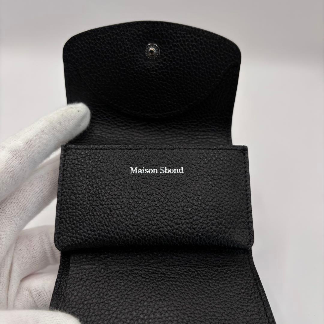 美品/付属品　maison sbond 財布　ブラック　amy black