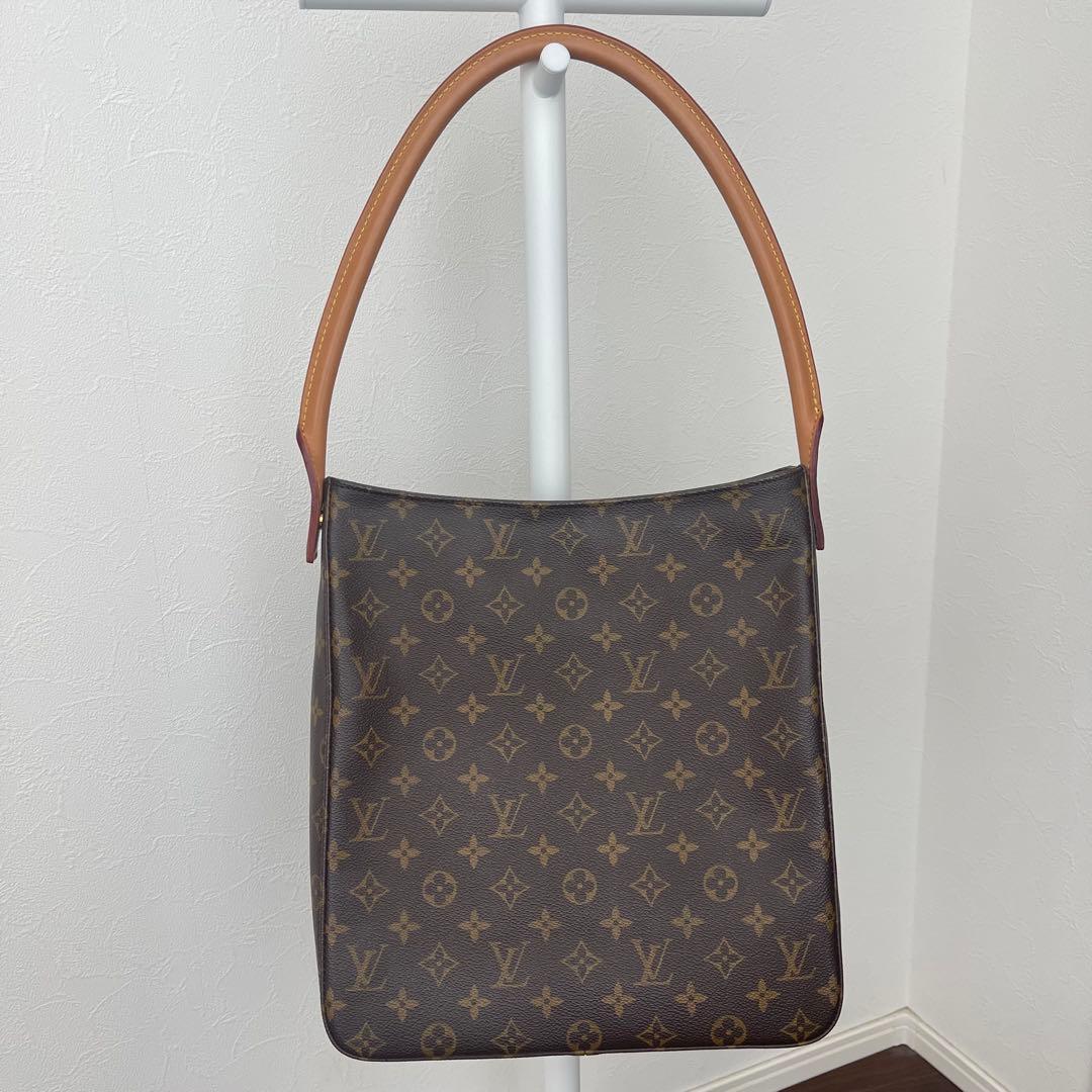 極美品 ルイヴィトン ルーピングGM ショルダーバッグ モノグラム ブラウン