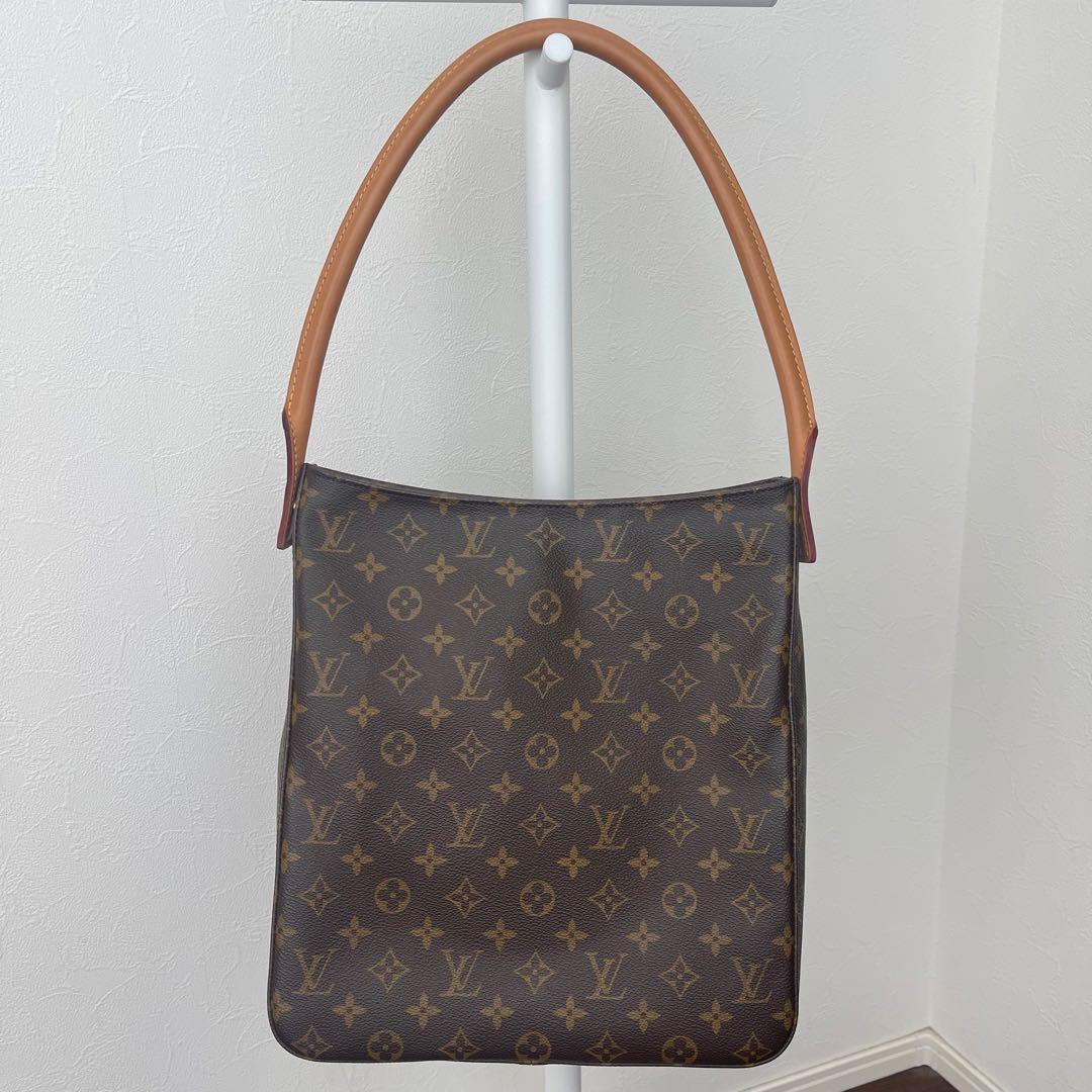 極美品 ルイヴィトン ルーピングGM ショルダーバッグ モノグラム ブラウン