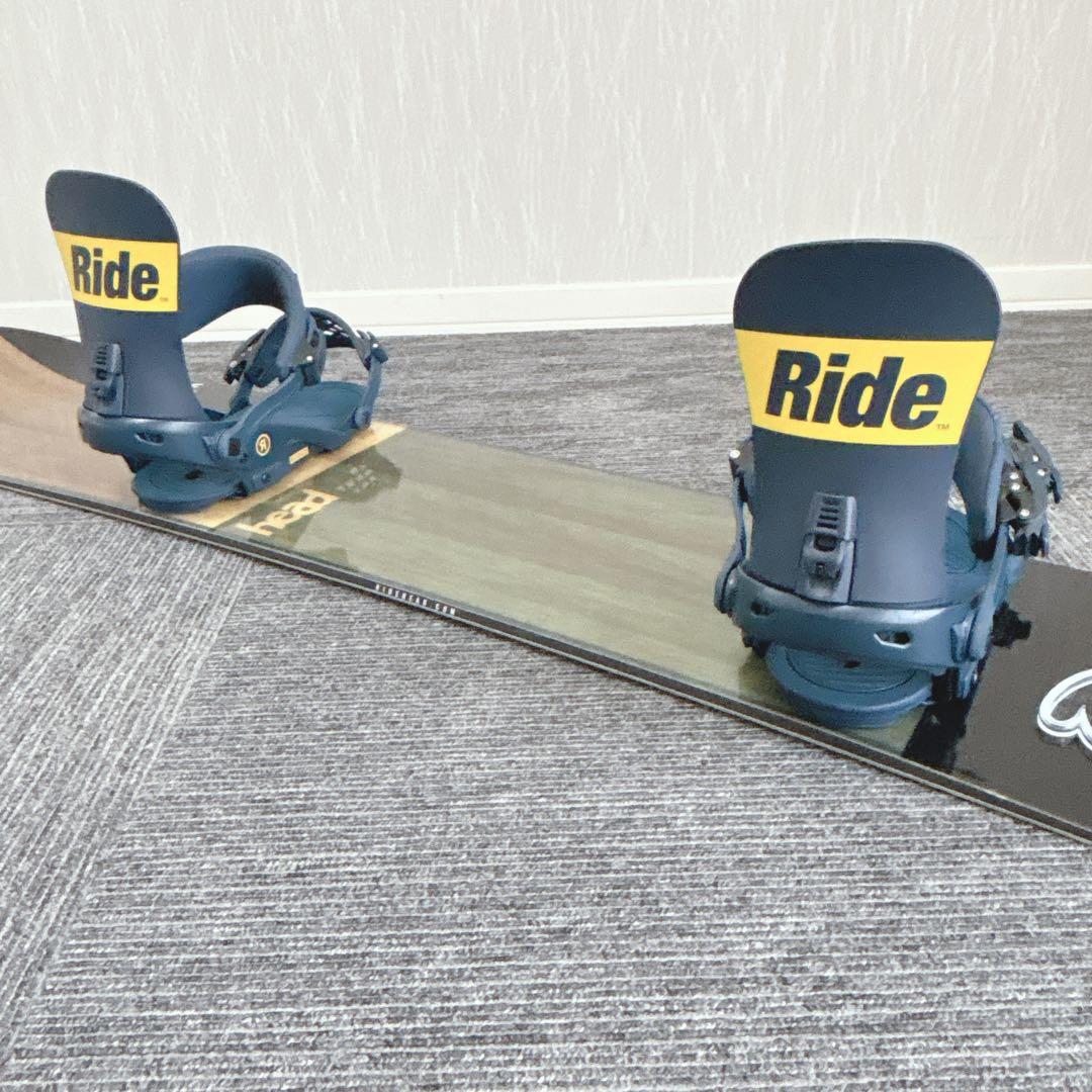 90美品❗️超豪華❗️HEAD×RIDE スノーボードセット★157cm+ビン付