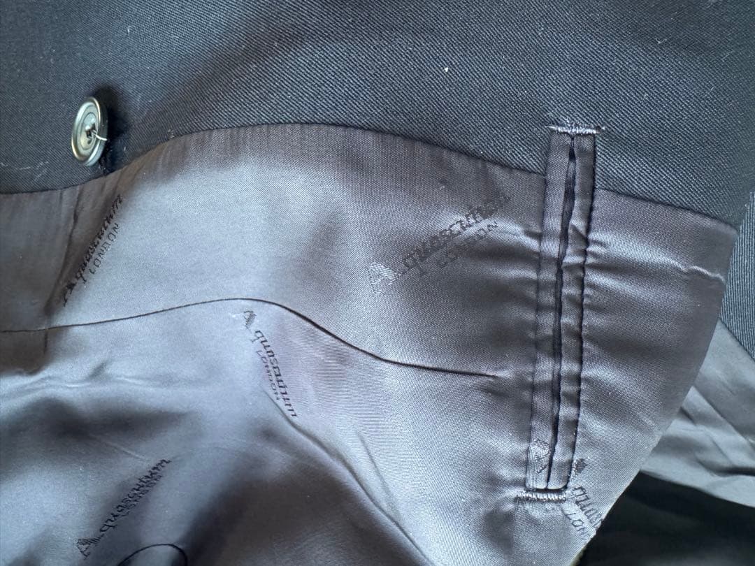 Aquascutum ９号ネイビー ダブルブレスト ブレザー上下