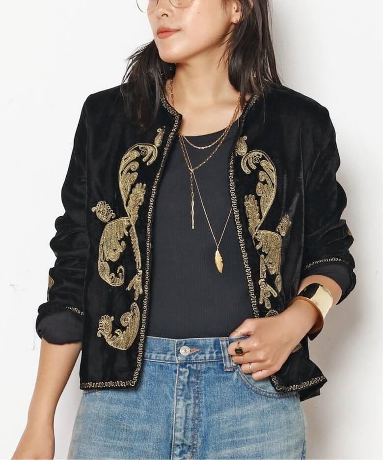 COUTURE D’ADAM/クチュールドアダム】Velvet Embroid