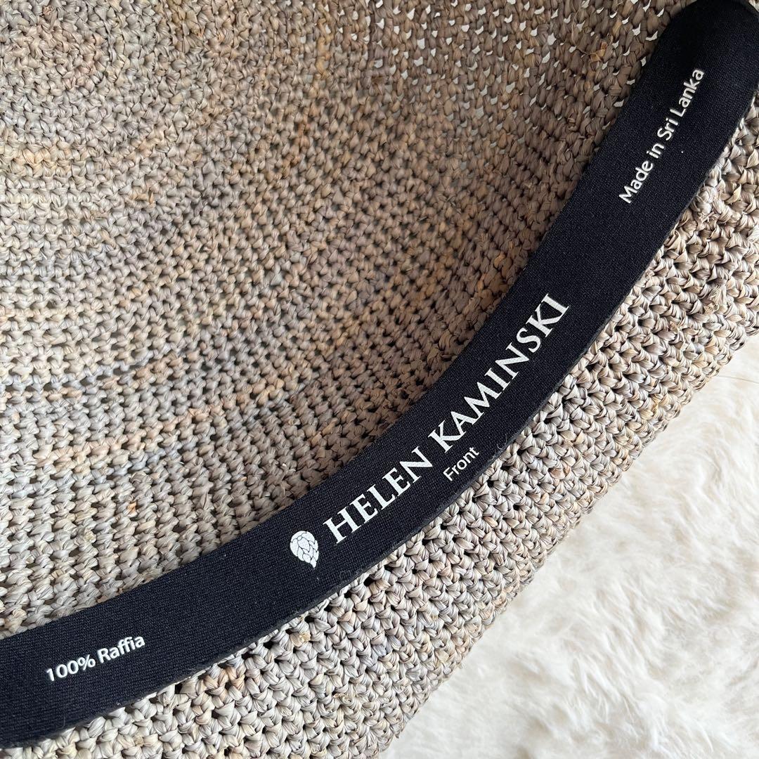 未使用級✨ヘレンカミンスキー プロバンス10 ラフィアハット 麦わら帽子