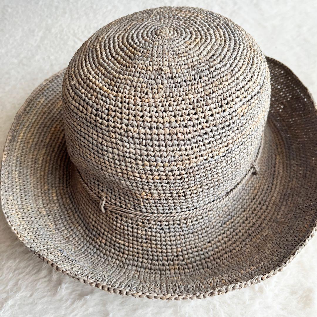 未使用級✨ヘレンカミンスキー プロバンス10 ラフィアハット 麦わら帽子