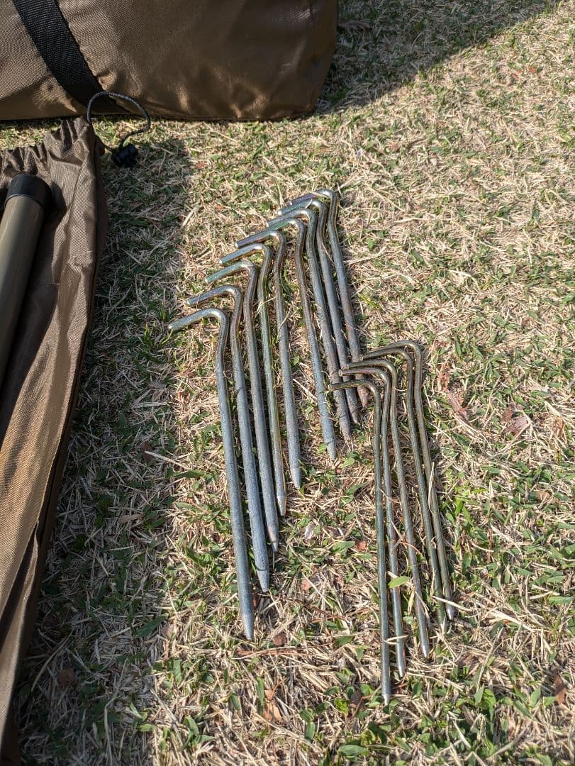 オガワ　グロッケ12tc、タープペンタ4×4、PVCマルチシート