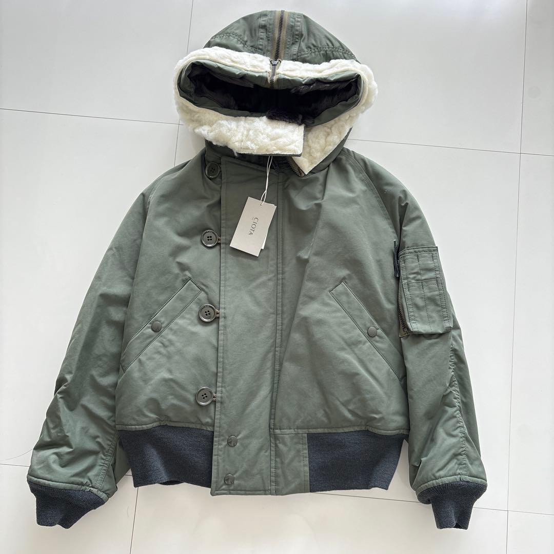 新品CIOTA シオタ　 スビンコットンナイロンツイルN-2Bフライトジャケット