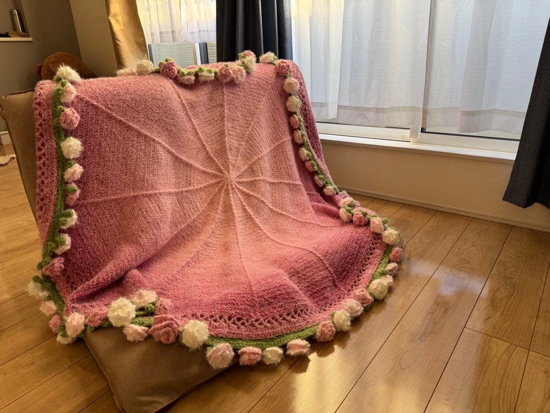 「ミーママさん専用」花束ブランケット150cm(12月6日までに)