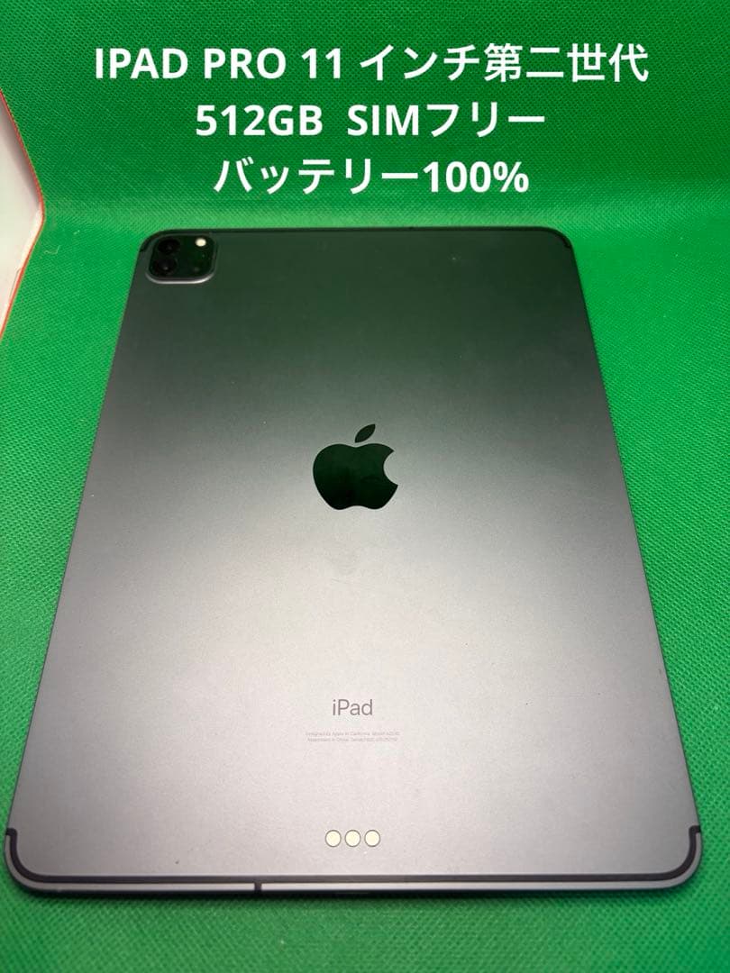 0118 IPA PRO 11 インチ第二世代512GB SIMフリー