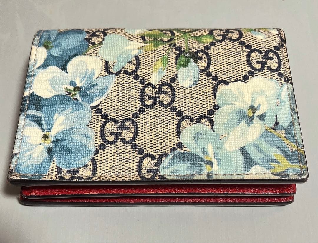 GUCCI グッチ 二つ折り財布 ブルームス フラワープリント