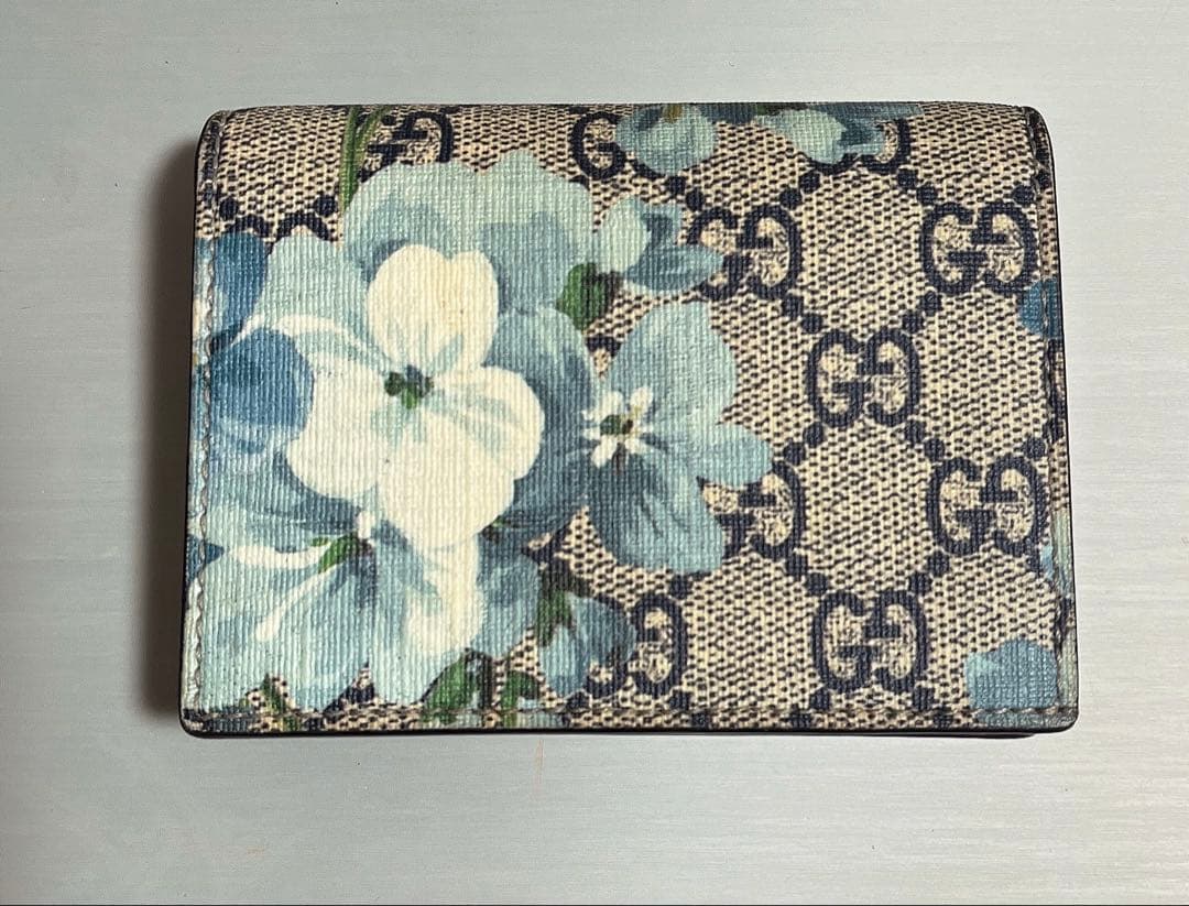 GUCCI グッチ 二つ折り財布 ブルームス フラワープリント