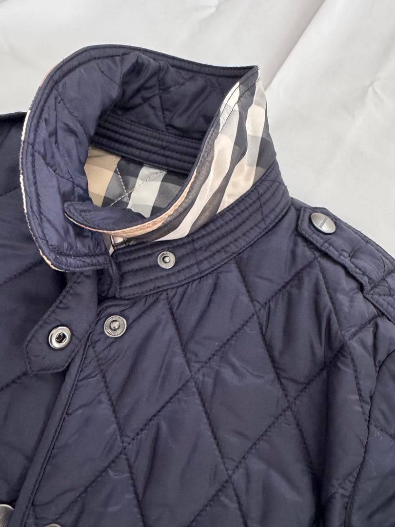 バーバリー ネイビー キルティングジャケット コート キッズ