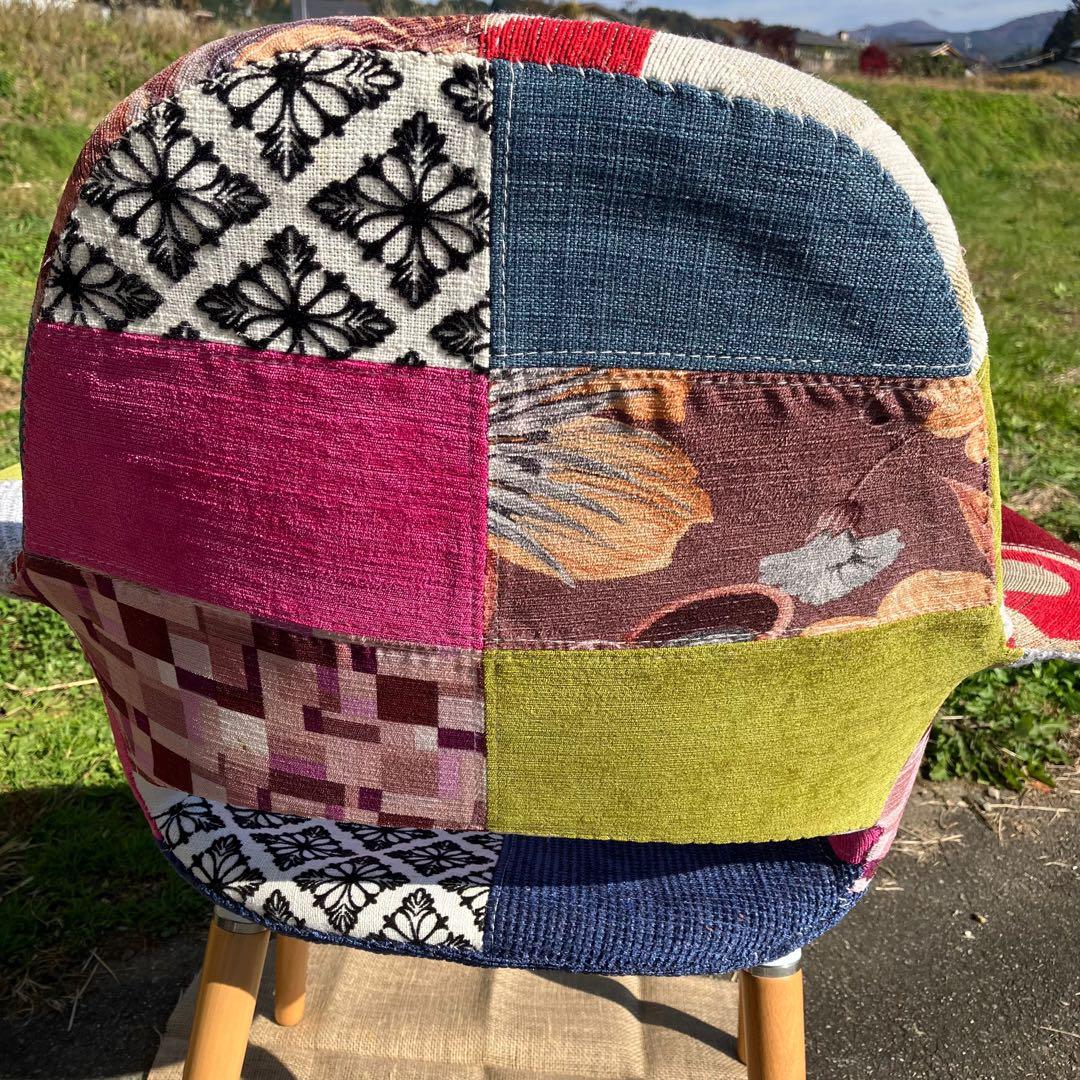 イームズ　サーリネン　オーガニックチェア　パッチワーク　椅子　ダイニングチェア