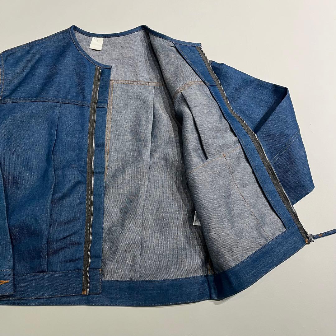 ジャケット・アウター N.HOOLYWOOD no collar chambray jacket