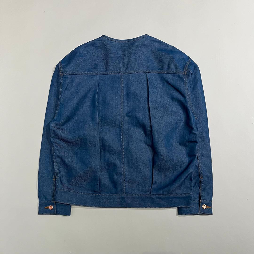 ジャケット・アウター N.HOOLYWOOD no collar chambray jacket