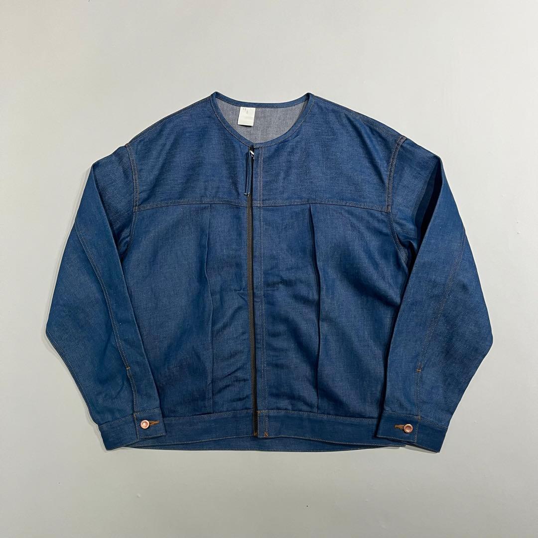 ジャケット・アウター N.HOOLYWOOD no collar chambray jacket