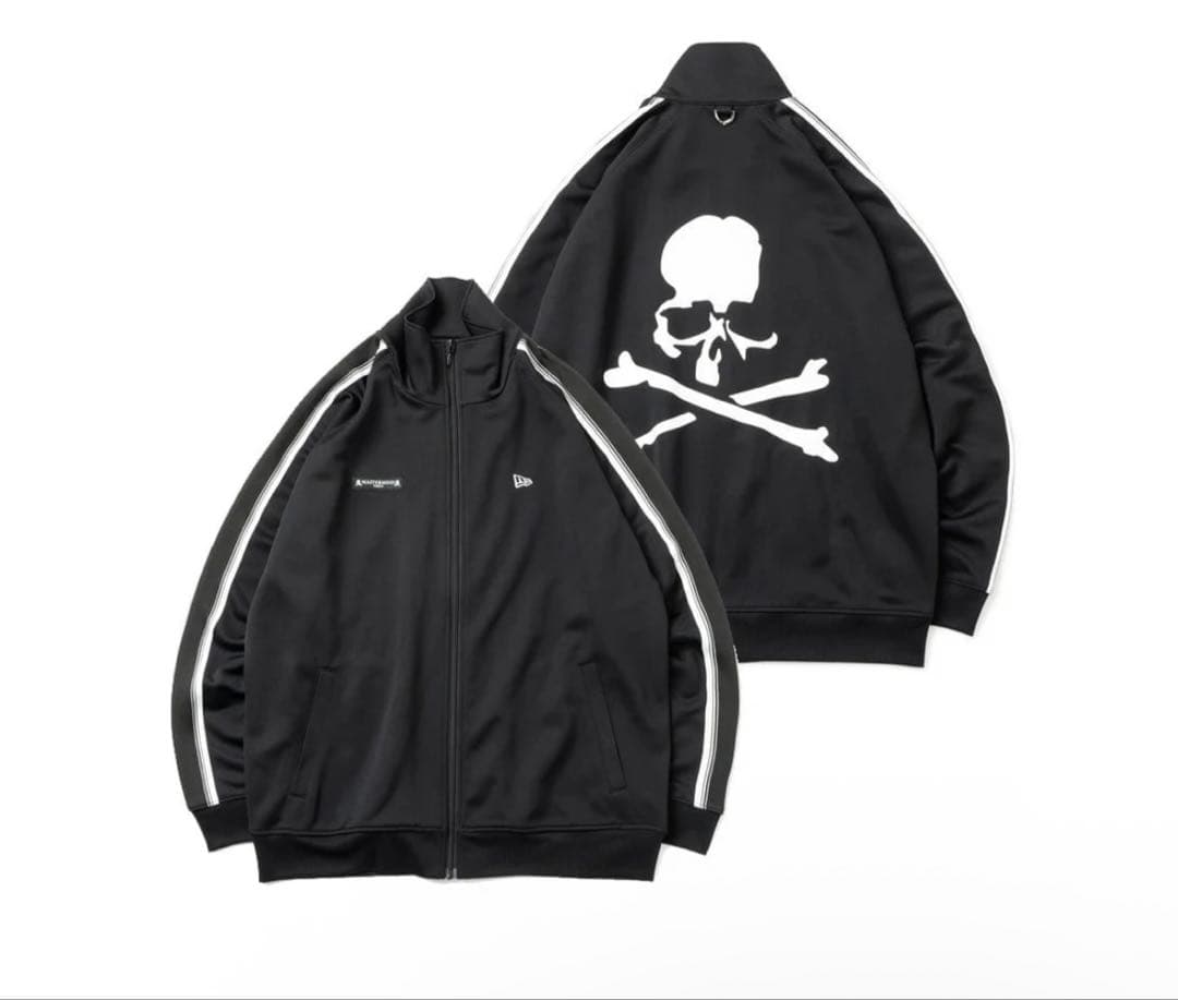 ブラック スカルプリント ジャージ